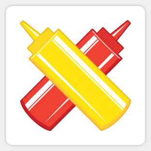 Crossed Condiments Sticker